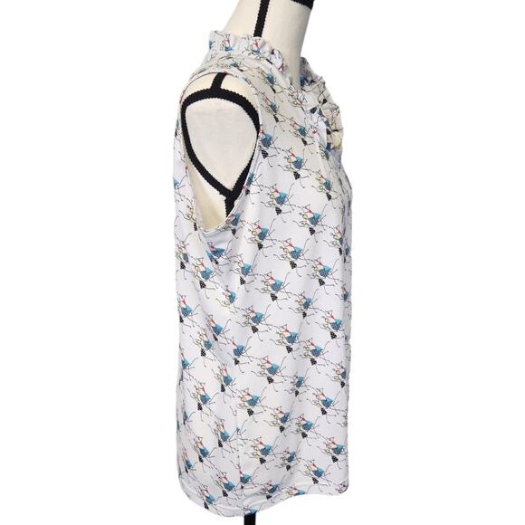 Sport Haley Sleeveless Ladies Stick Figure Activewear Golf Gym Top Large NWOT - Picture 5 of 7